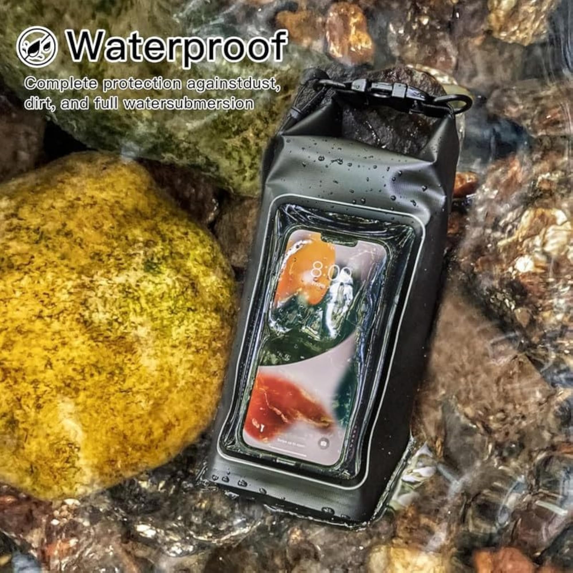 Waterproof Phone Pouch with Clear Touchscreen Window